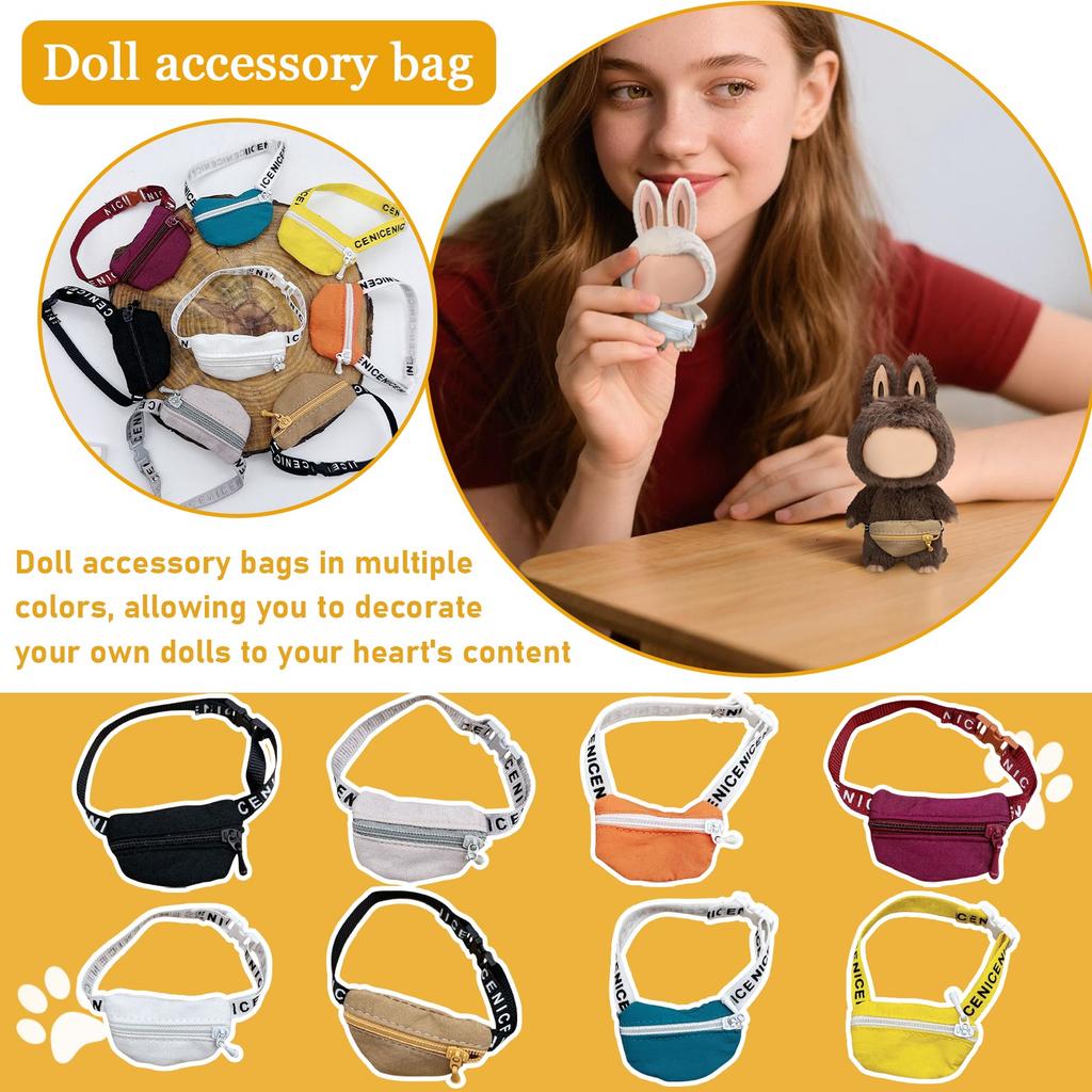 Interesting Small Cloth Bag Suitable For 17cm (10-20cm) Dolls, Anime Plush Toys And Cute Accessories,cute Dolls Bag