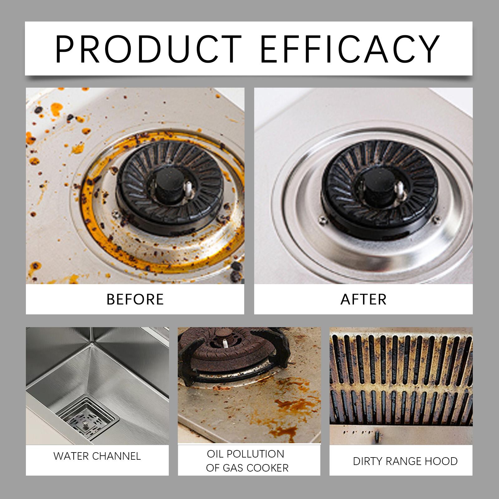 Stainless Steel Cleaner Spray Polish Kitchen Appliance Refrigerator Sink Oil Stain Remover Anti Fingerprint Streak Free 237ml