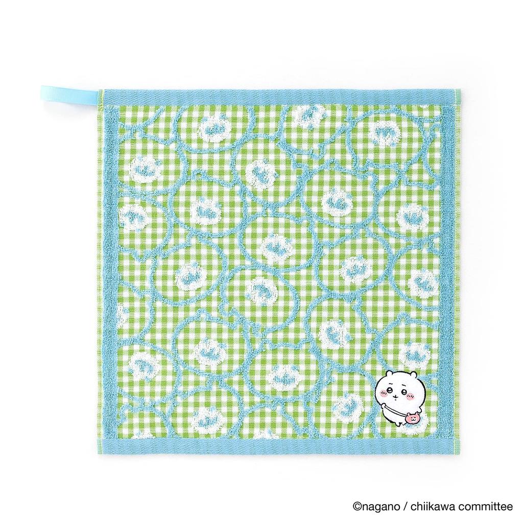 Chiikawa Pochette Gauze 34 X 35 Cm Washcloth, Green, Pile, Cute, 41-1071070, Approx.