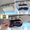[NOELAMOUR] Sunglasses Case, Sunglasses Holder, Eyeglass Holder, Car Sun Visor, Glasses Storage Case, Box (Black)