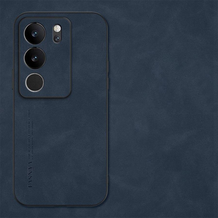 Sheepskin Leather Soft Case For Vivo V60 Lite Y28S V40 V30 SE V23 Y27 Y72 Y52 5G V21 V25 V29 V29E Y18 Y04 Y20 Y21 Y33 Y29 Y19S Y31 Luxury Matte Cover