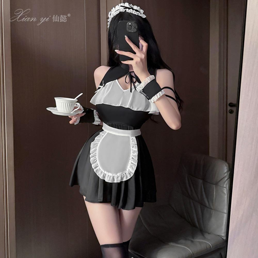 Xianyi Sexy Lingerie Sexy Maid Uniform Temptation Free of Passion Abstinence Fun Suit Qqny608