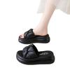 Thick-soled cool slippers for women's summer wear 2025 new fashion high-end beach sandals, non-slip for pregnant women