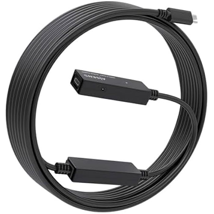 Câble USB - AISENS - A107-0870 - 10 m - USB 3.2 Gen1X1 - Noir avec amplificateur