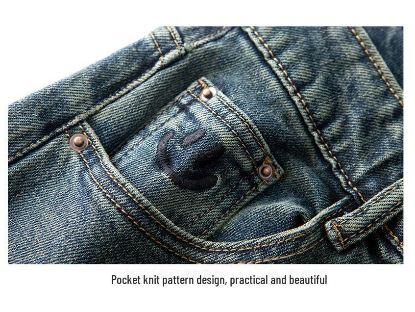 Damen High-Waist Fleecegefütterte und Einschichtige Weitbeinjeans - Frühling, Herbst, Winter Retro Schlankmachende Straight-Leg Bodenlange Hosen