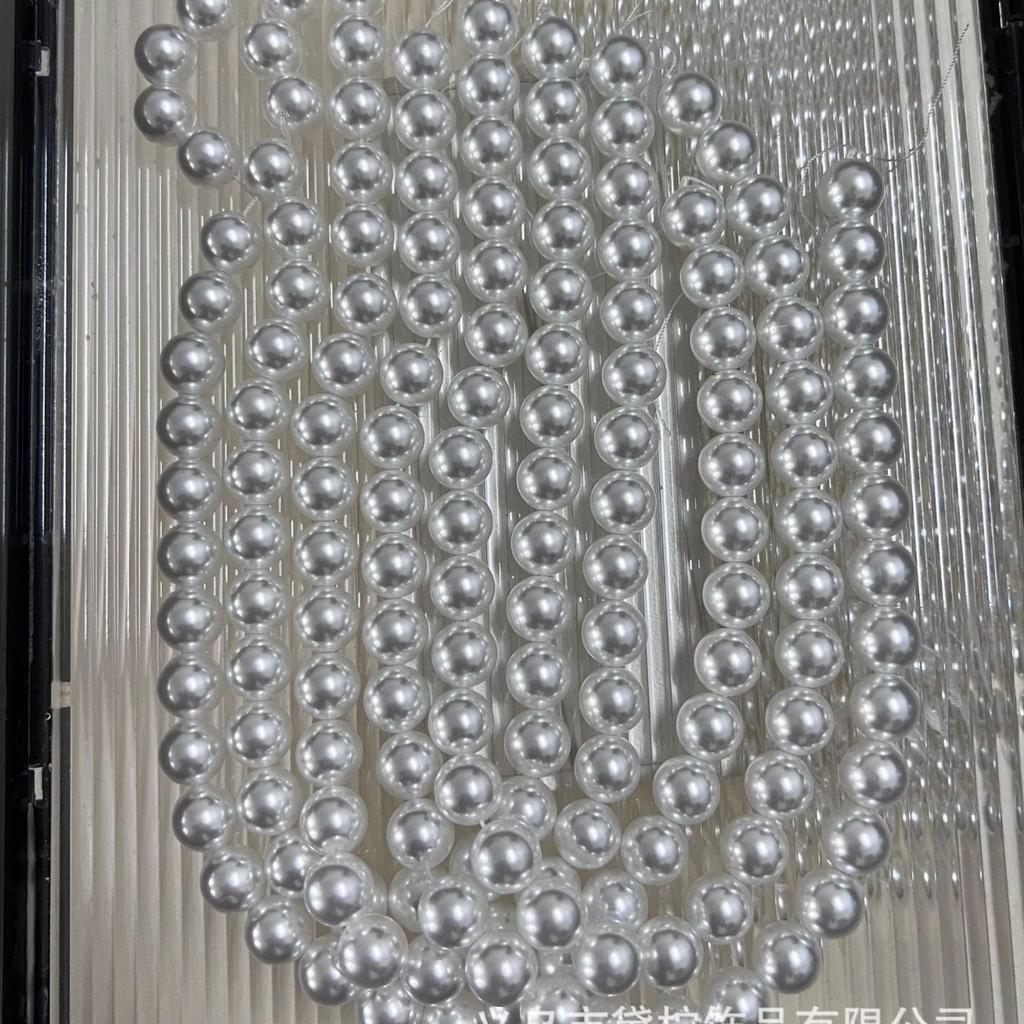 High Luster White Pearl Glass Beads – DIY Imitation Pearl Necklace