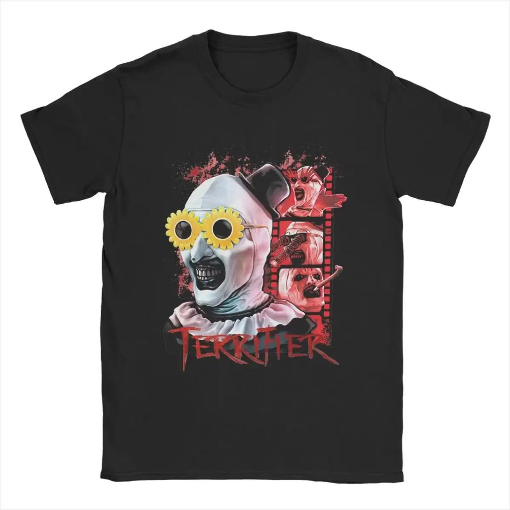 Mann, Frau, Weihnachtsmann, Künstlerischer Clown, Witz 3, Horrorfilm, Weihnachts-Grafik-T-Shirt, Kostüm, Original Reine Baumwolle