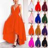 Dámské módní šaty s výstřihem do V, velké swingové šaty Sexy sukně s bandáží na záda