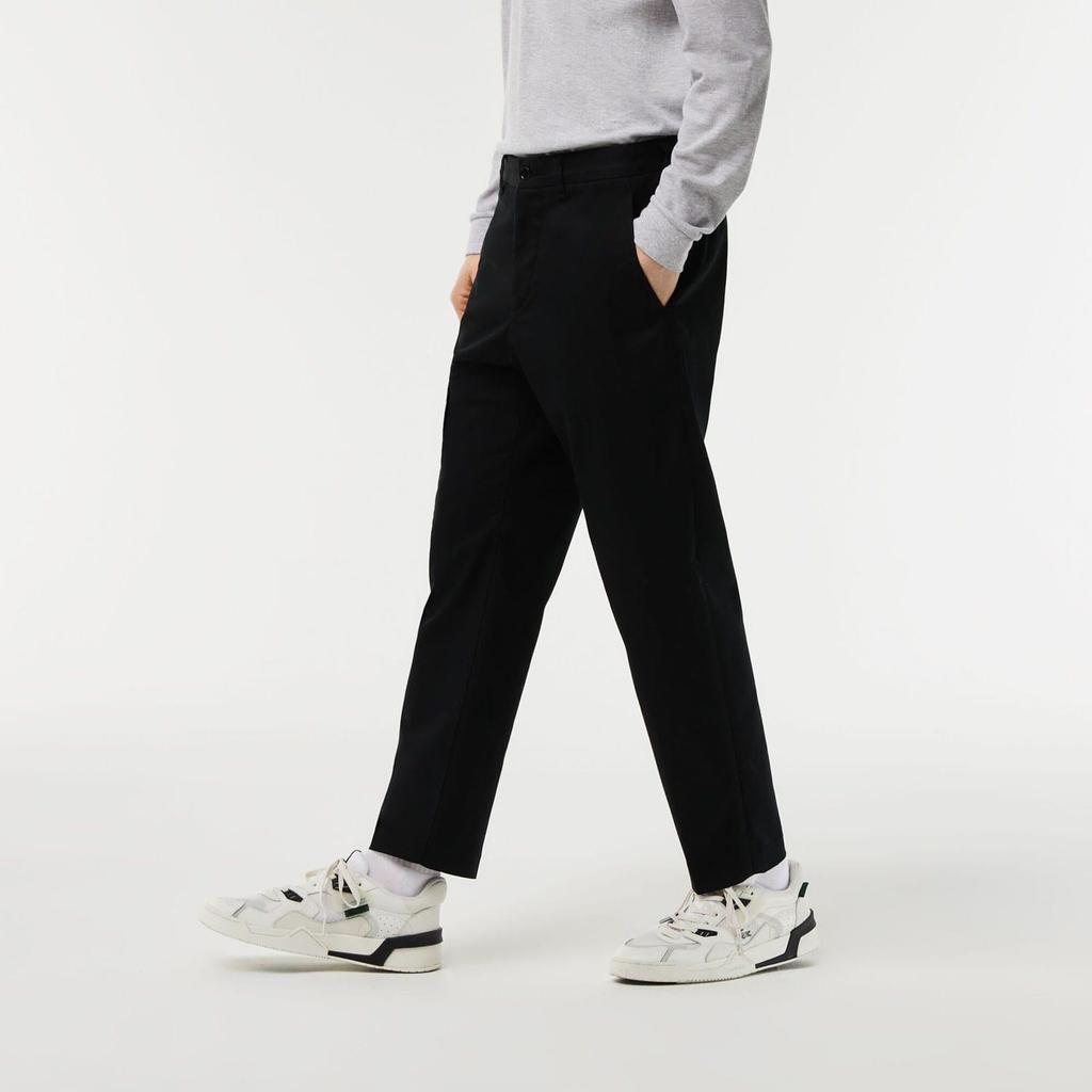 Lacoste Mens Cotton Stretch Tapered Chinos