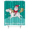 Tu Christmas Horse Shower Curtain Festive Holiday Farm Animal Horseback Riding Decor Farmhouse Bathroom Decor Merry Christmas Gi