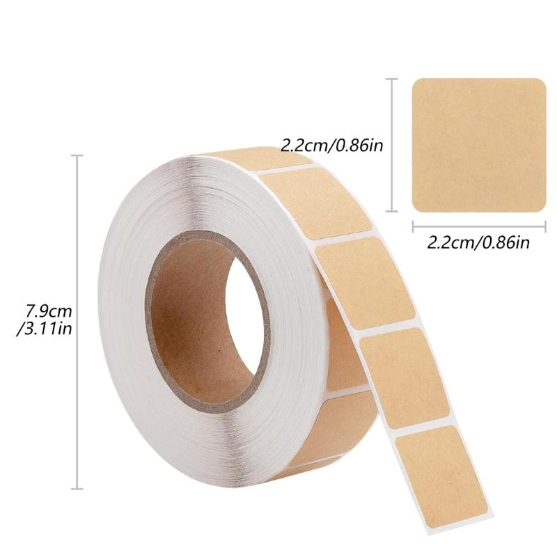 4000Pcs Adhesive hunting Label Water Resistant Paper Sticker 0.86x0.86Inch For Indoor and Outdoor Training