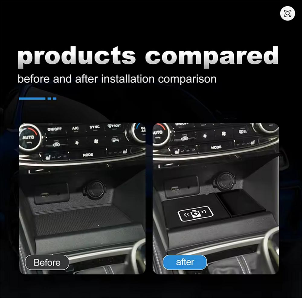 15W Wireless Charger Mobile Phone Fast Charging Holder PVC For Subaru XV Impreza