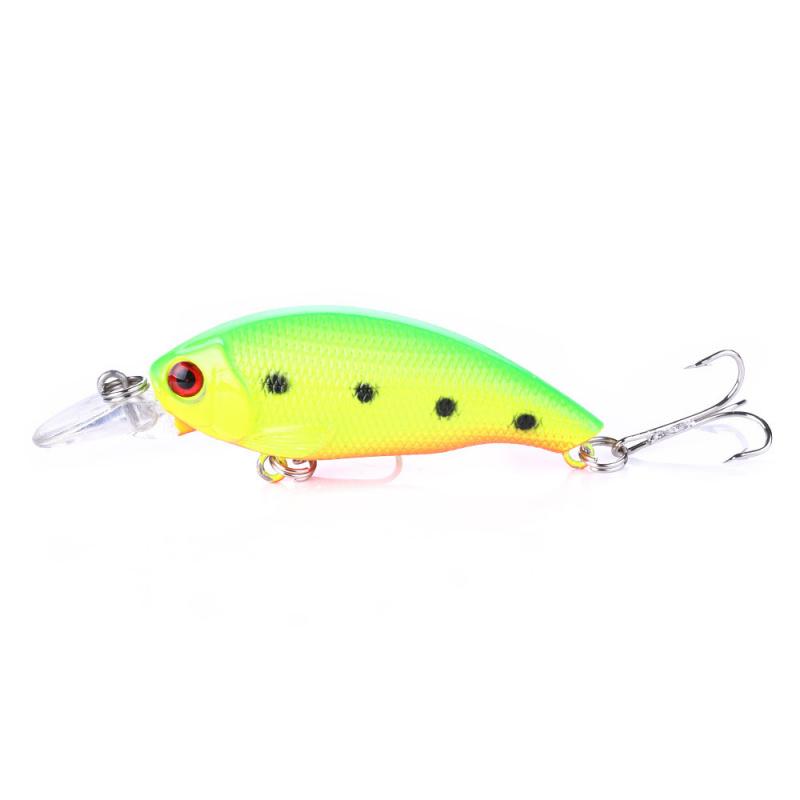 4PCS 7.5CM-8.3G-8#Hard Lure for Rock Fishing, Small Fat Lure, Artificial Bait for Bass, Floating Bait for Snakehead and Bass