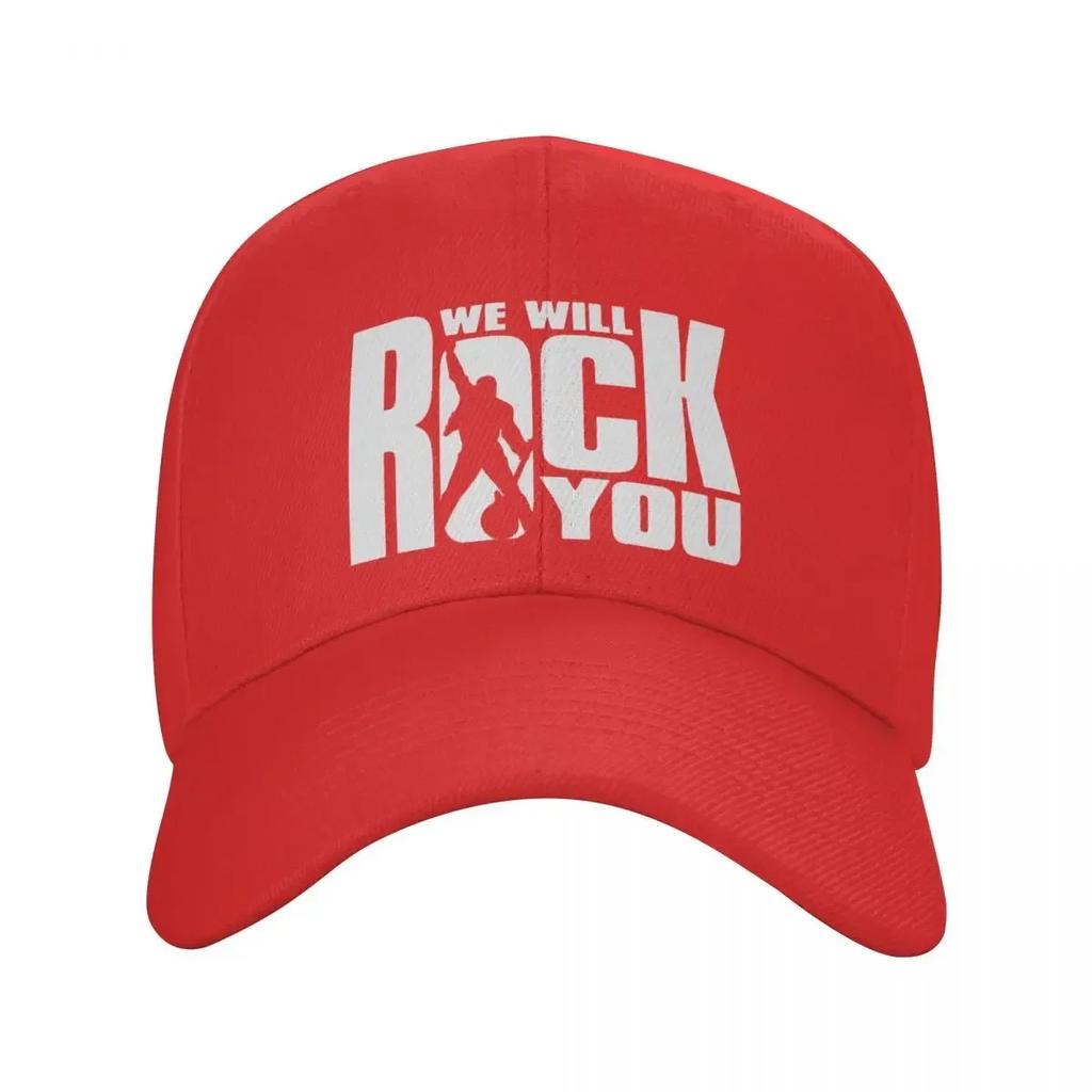 Fashion We Will Rock You Baseball Cap Unisex WomenAdjustable Queen Rock Band Dad Hat Outdoor Snapback Hats Trucker Caps