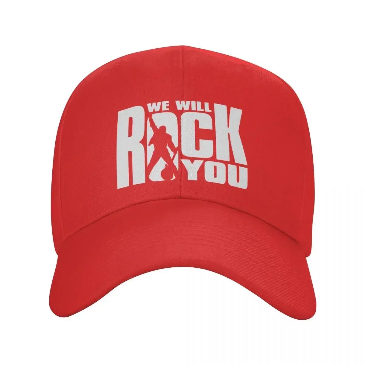 Модная бейсболка We Will Rock You Унисекс Женская Регулируемая Кепка Queen Rock Band Dad Hat Для улицы Snapback Кепки Тракер Adjustable Cap