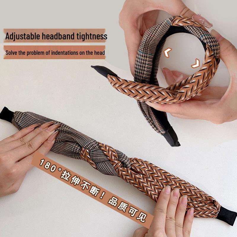 Elegantní retro korejsko-francouzská široká čelenka pro ženy 2023 – Ideální pro influencery