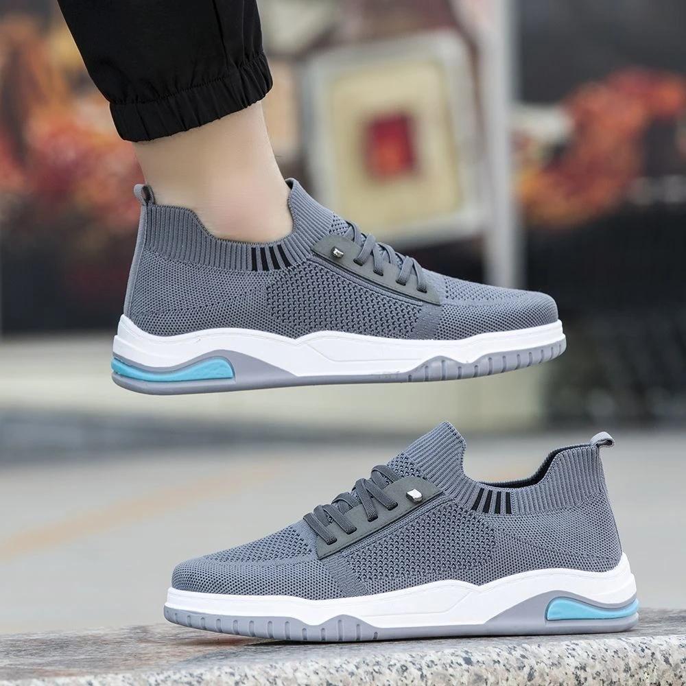 Casual Shoes for Men Plus Size Summer Man Shoe Gray Mesh Deals Comfortable Retro 44 On Sale Breathable Sneakers In Promotion New
