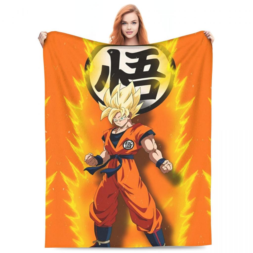 Anime D-Dragons B-Balls Soft Blankets Travel Plush Throw Blanket Funny Bedroom Flannel Bedspread Sofa Bed Cover