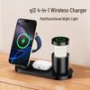 Qi2.2 Magnetic Wireless Charger & Night Light for Apple Phones, Watches, Earbuds
