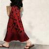 Half Skirt Women Cotton Casual Versatile Elastic Vintage Literary Classic Skirt Loose Comfortable Plaid Skirt