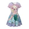 Children'S Skirt Princess Dress 2D Digital Printing Short Sleeve Girls Dress
