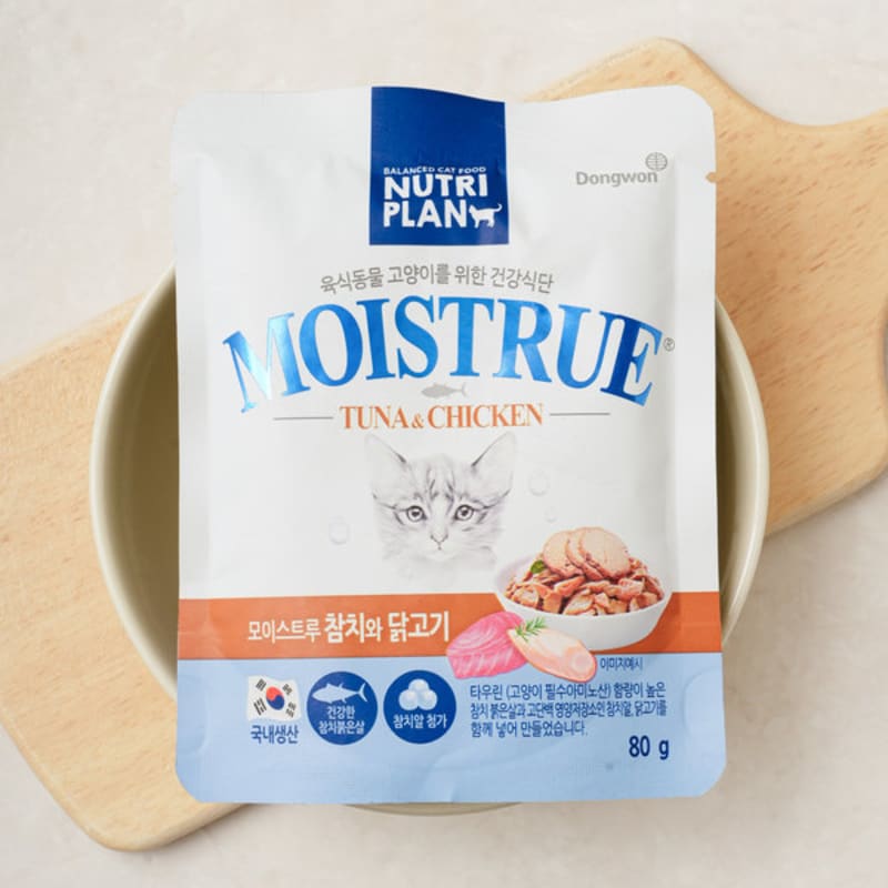 [Pet] Dongwon Nutri Plan Moistru Tuna & Chicken 80 G