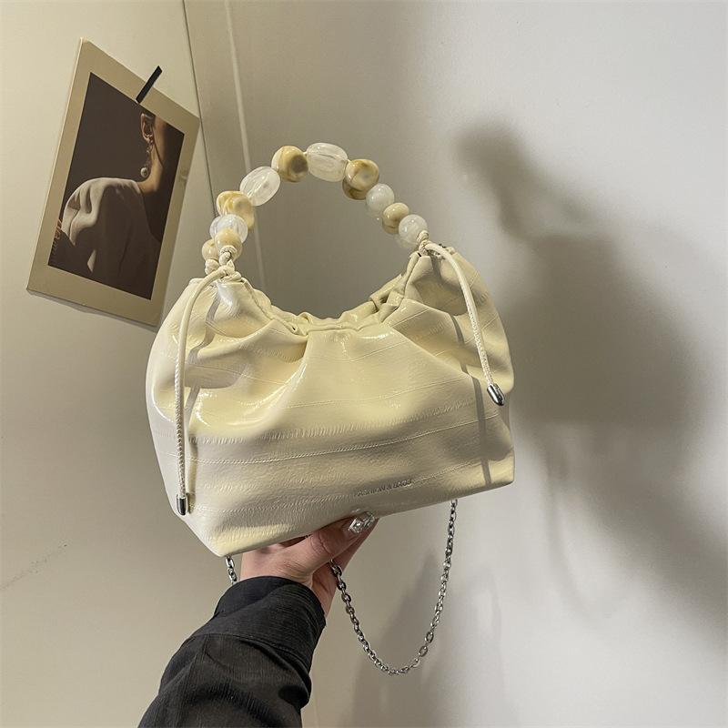 Summer pleated dumpling bag new women's bag high sense versatile shoulder bag messenger bag