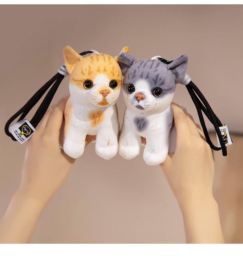 Cross-border Animal Plush Toy Pendant: Tiger, Panda, Giraffe, Leopard, Lion Doll Ornament