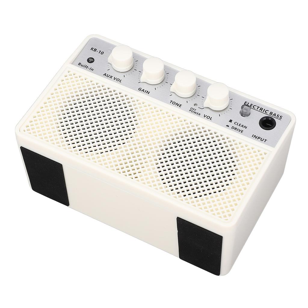 BT Bass Speaker Dual Channel Portable Rechargeable Electric Bass Amplifier 10W DC5V 1A