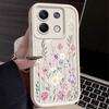 Barevný květinový vzor měkké matné pouzdro na telefon pro Xiaomi 14T 13T Poco F6 X6 Pro Redmi Note 14 Pro 13 12 11 10 TPU nárazuvzdorný kryt objektivu