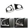 For Honda Civic 10th 2016 2017 2018 Carbon Fiber Type Steering Wheel Cover Trim