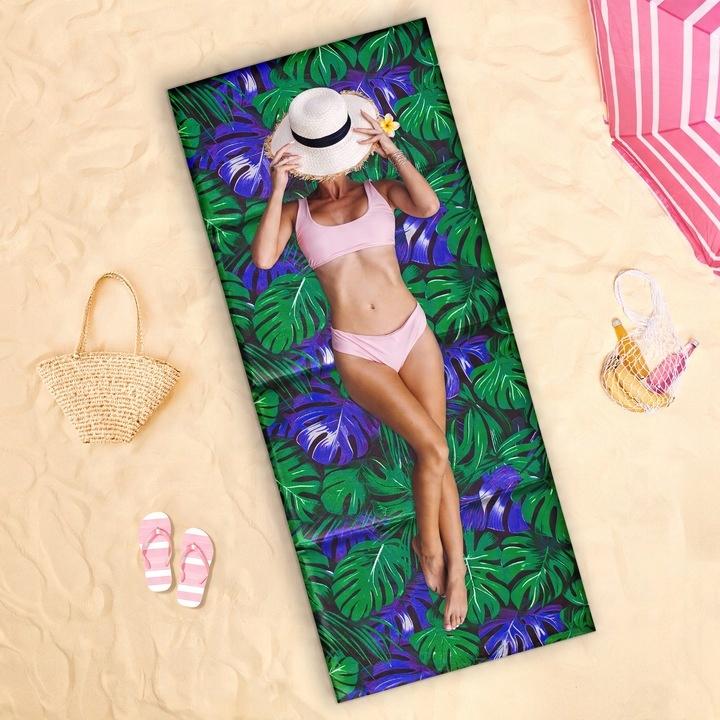 Mata Plażowa Na Plaże Kamieniste Gruba Duża Xxl Karimata Składana 180X75 Cm