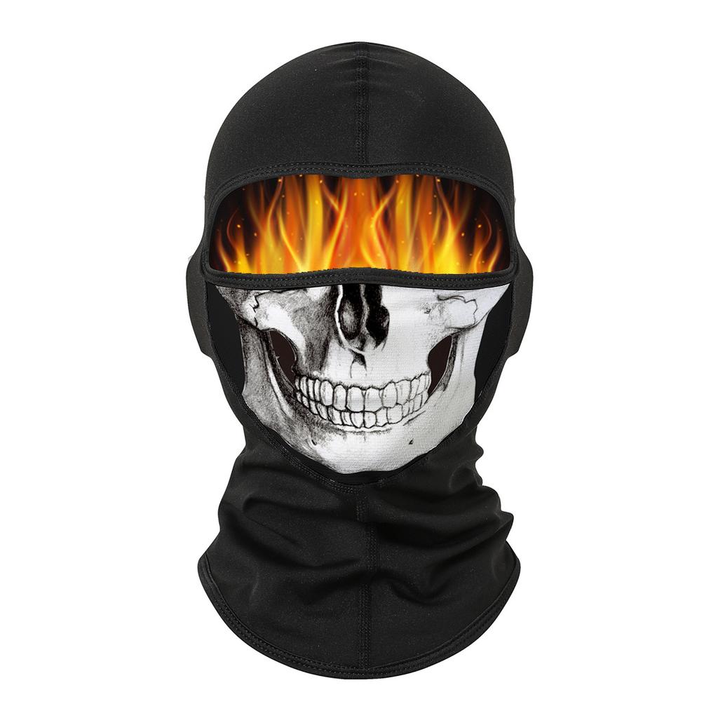 Balaclava de Iarnă Mască de Schi Bandană Craniu Halloween Acoperământ pentru Cap Acoperire Față Motocicletă Rezistentă la Vânt Bandană pentru Bicicletă Ciclism Mască pentru Călărie