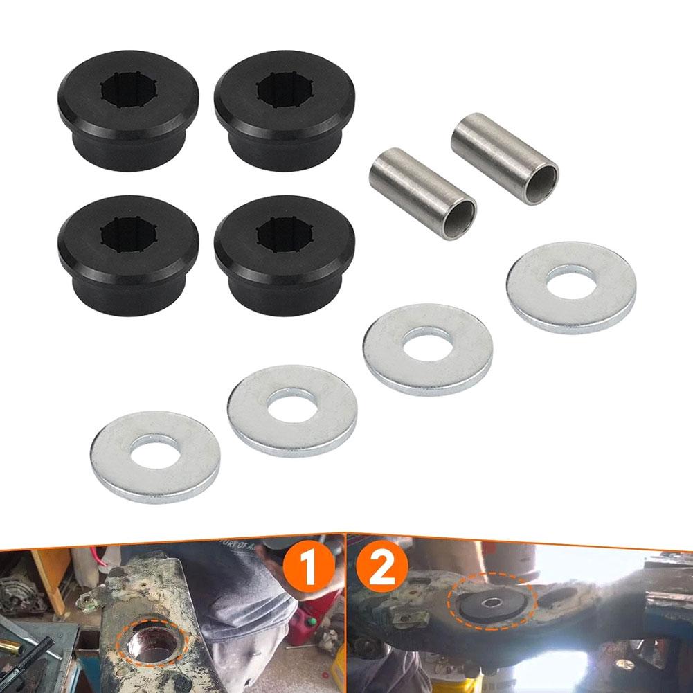 Polyurethane Mounting Kit Front Differential Bushings Long Lasting Noise Minimization Performance Upgrade Black