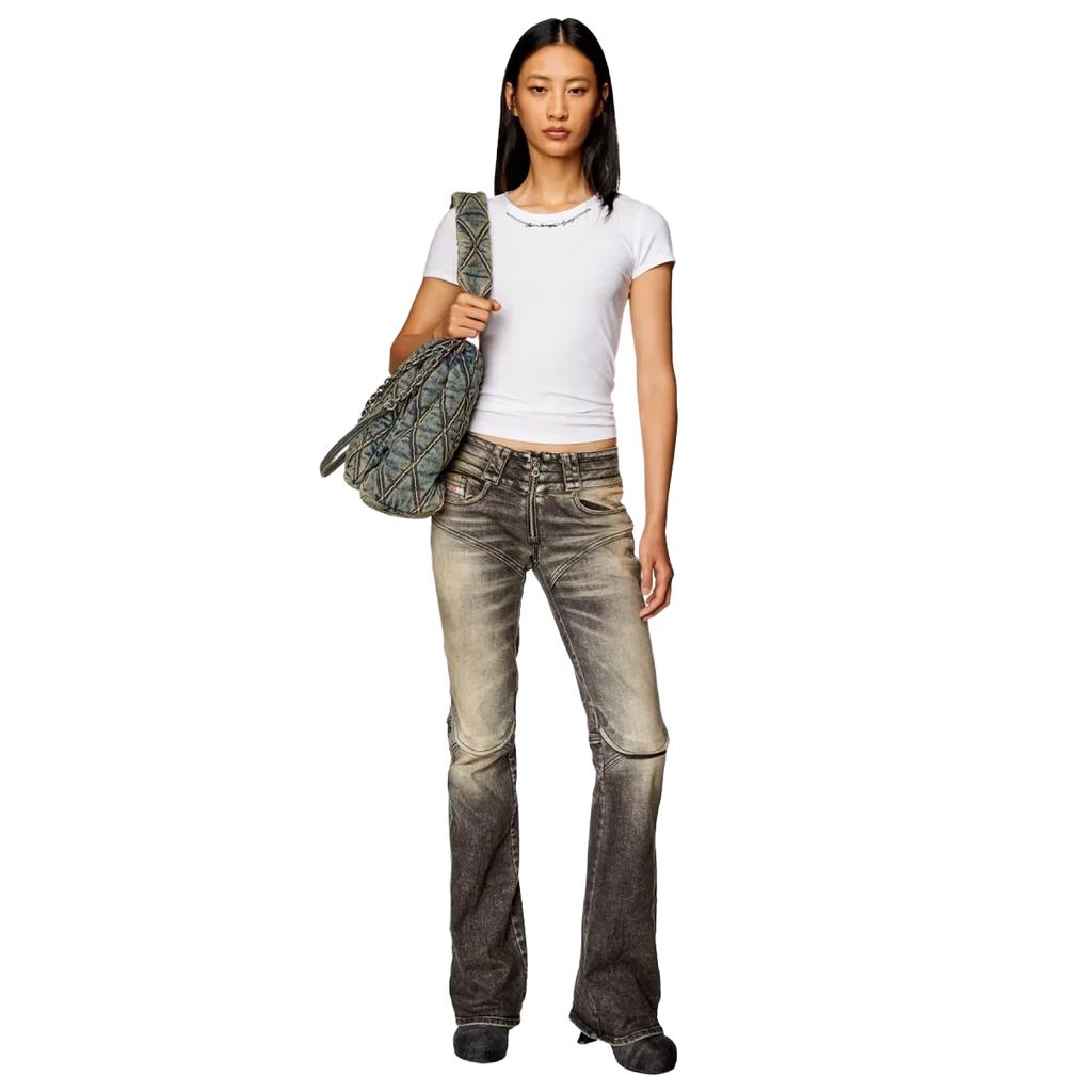 Diesel Womens/Ladies T-Matic Jersey Ribbed T-Shirt