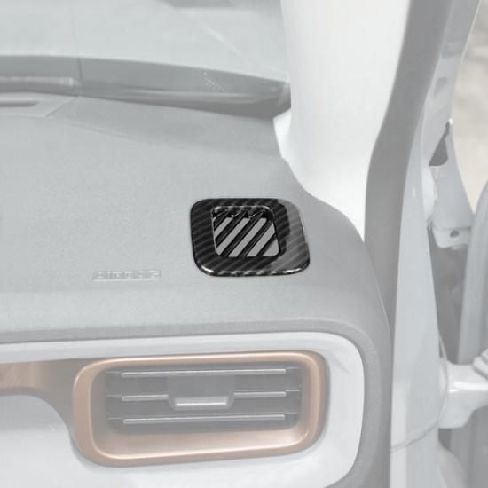 2P Carbon Fiber Dashboard Vent Air Outlet Trim Cover For Ford Maverick -2025