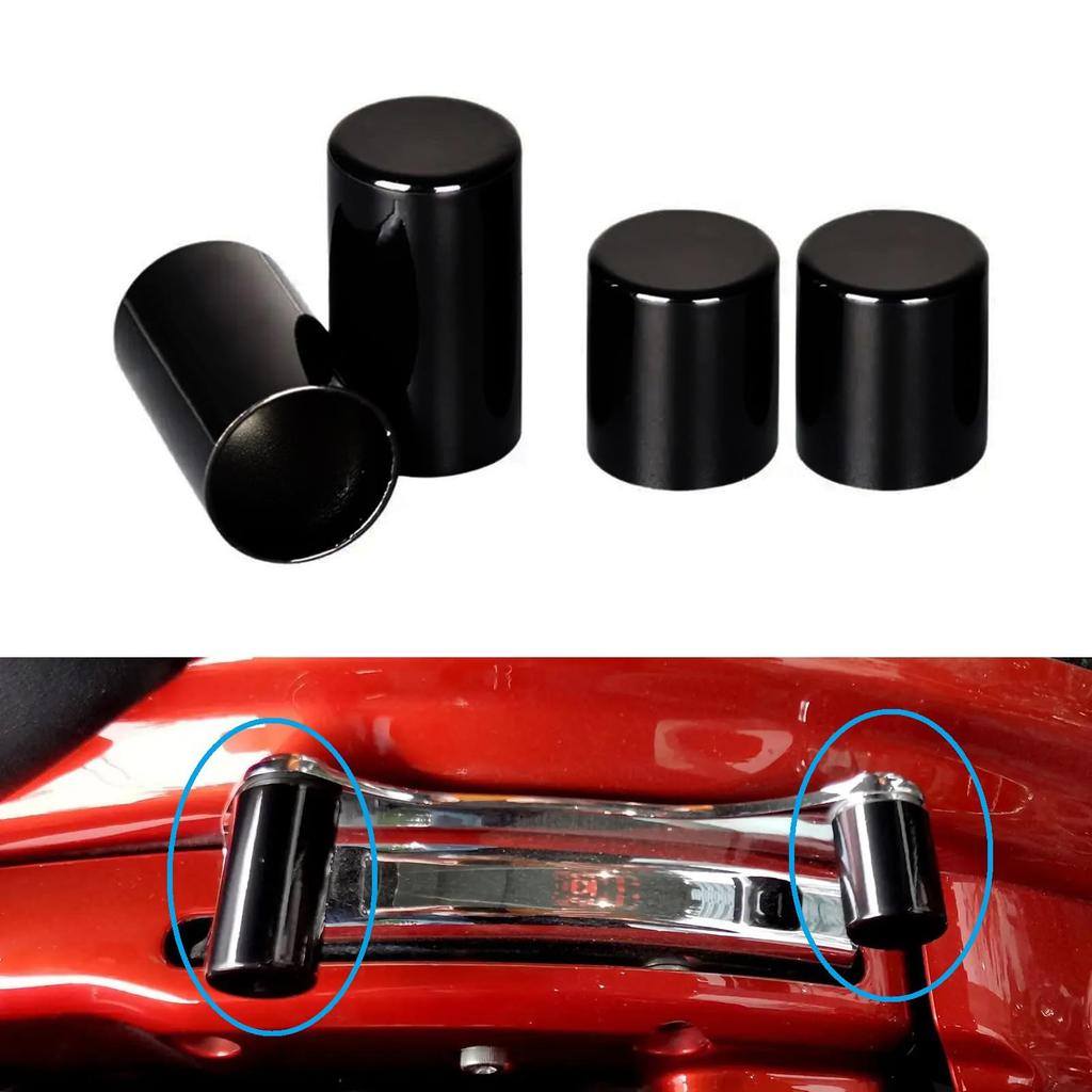 Motorcycle Luggage Rack 4 Piece Docking Hardware Cover Kit for Harley Touring Electra Street