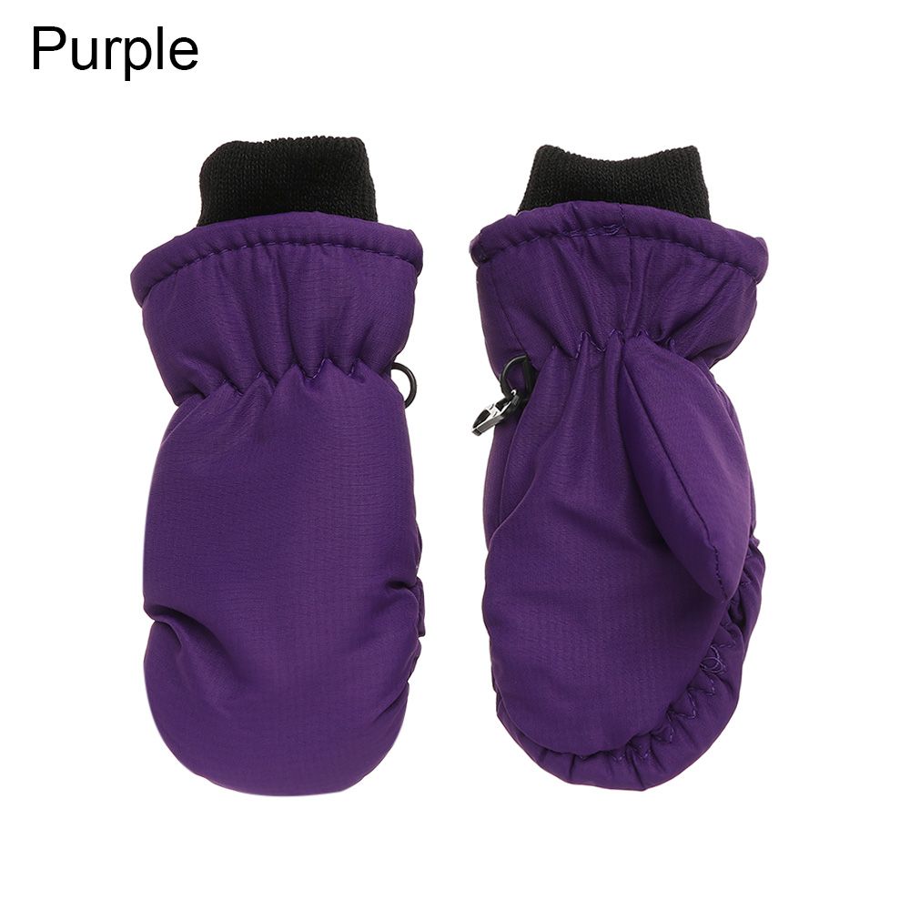 Must Thicken Warm Windproof Waterproof Children Ski Gloves Snow Snowboard Long-sleeved Mitten
