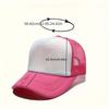 2pcs Mixed Color Mesh Breathable Baseball Cap, Trend Color Block Mesh Breathable Trucker Hat, Women Adjustable Sun Hat
