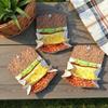 Fun Burrito Purse Wallet Faux Leather Coin Travel Card Holder Novelty Food Design Pouch Shape Portable Organizer Gift for Tortilla Lovers Realistic