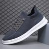 Hollow fly-woven men's shoes summer new mesh breathable and comfortable men's one-pedal simple round head men's casual shoes