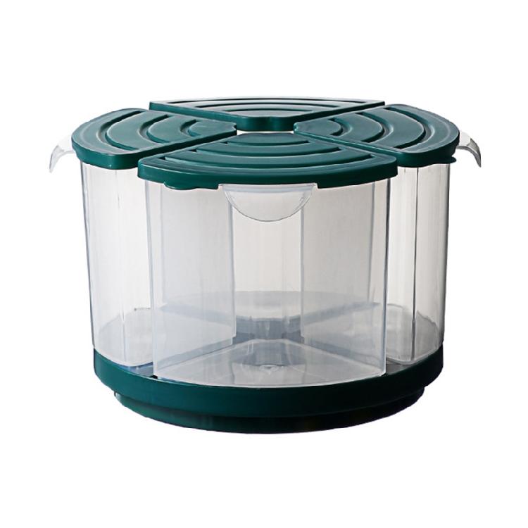 

Simple Style Grain Container Clear Kitchen Food Storage Can Home Dorm Supply темно-зеленого