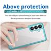 For Samsung Galaxy S25 Phone Case WANLONFENG XC Series TPU Acrylic Cover with Tempered Glass (Big Lens Hole)