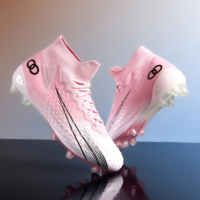 New Men Soccer Shoes Long Spikes
