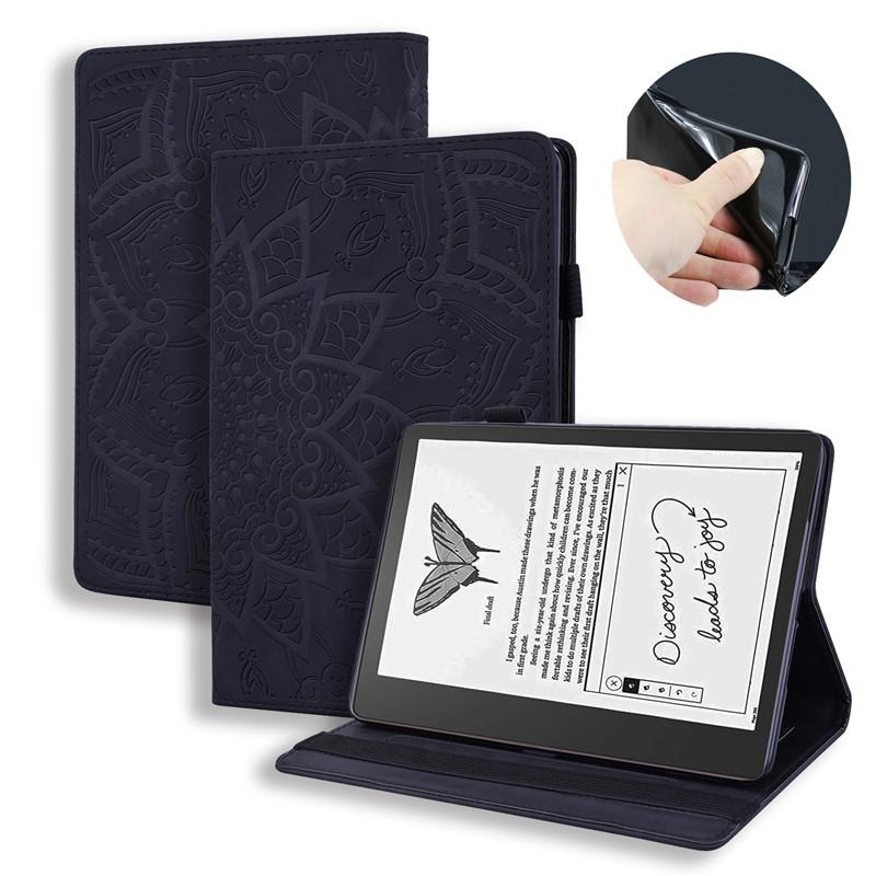 Tablet Etui for Kindle Scribe Cover 10 2 Inch Emboss PU Leather TPU Inner Stand Wallet Cover for Funda Kindle Scribe Case Coque