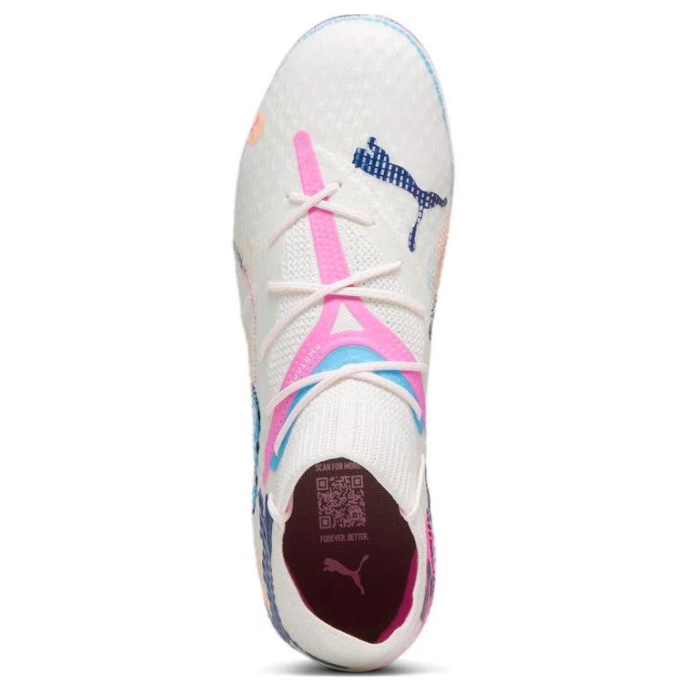 Puma Future Ultimate 7 FG AG Volume Up Pack Unisex Sneakers White Luminous-Blue Poison-Pink 108072-01