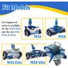 2Pcs R0714300 Cyclonic Scrubbing Turbine Assembly Part with Rotating Brushes, for MX6/MX8 Pool Cleaner