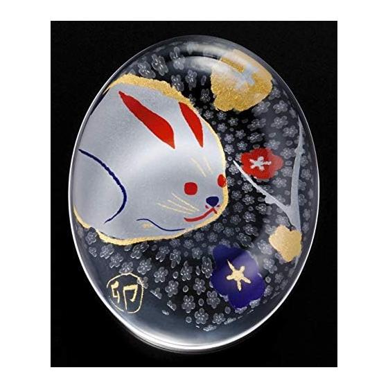ADERIA Chopstick Rest, Medeta Eto Rabbit [Approx. 5.6 X 4.4 X 1.3 cm/Chopstick Rest/Zodiac] Made In Japan, Gift Boxed