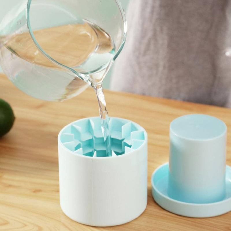 Heat Resistant Silicone Ice Cubes Mold For Cocktails And Drink Portable Cylinder Ice Mould Kitchen Accessories