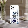 2026 New Year's Art Phone Case For iPhone 17,16,15,14,13,12,11 Plus,Pro Max,XS,Soft Silicone Black Cover